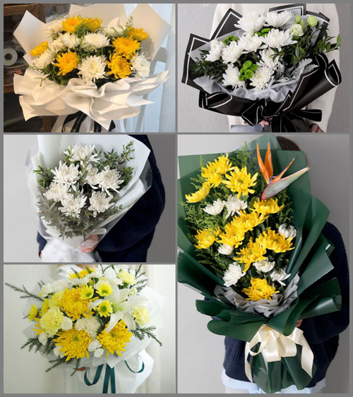 湖北黄石市阳新县浮屠镇芦湖村白事花束代送